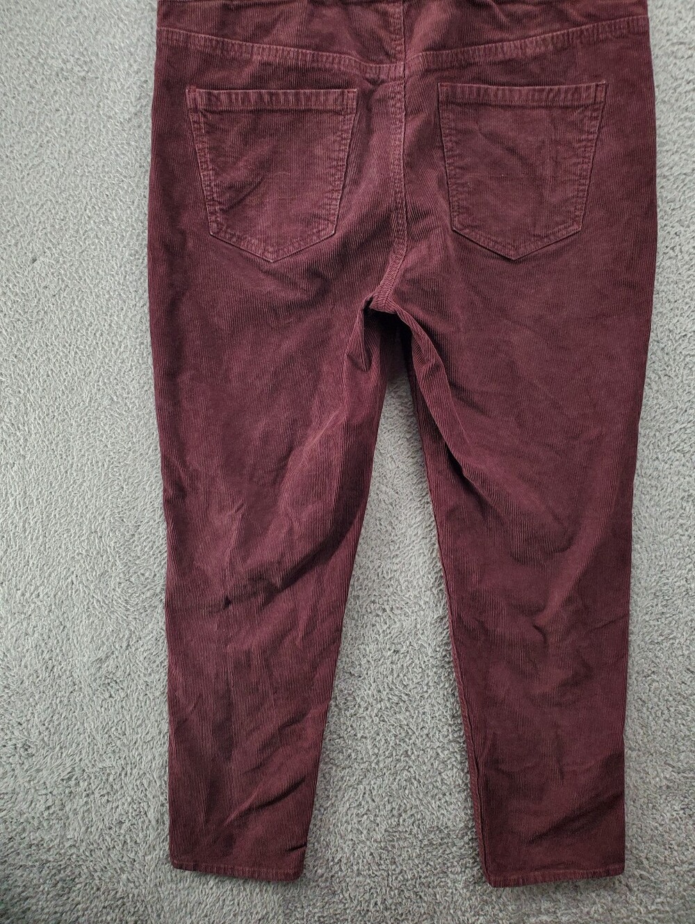 American Eagle Corduroy Overalls Womens Medium Burgundy - Picture 7 of 10